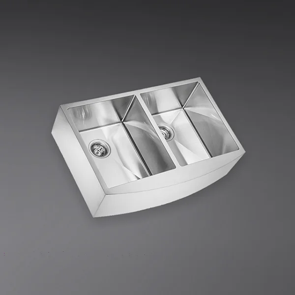 Luxury double sink design by Ashford, ideal for spacious kitchens and efficient dishwashing