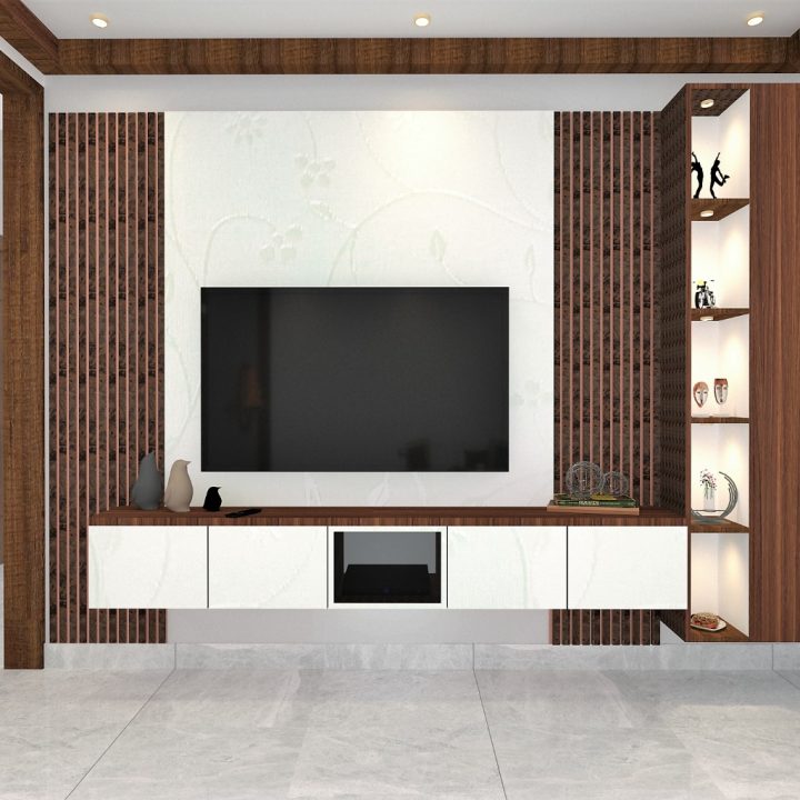 stylish elegant TV stand design offering a blend of functionality and aesthetics for a polished interior look