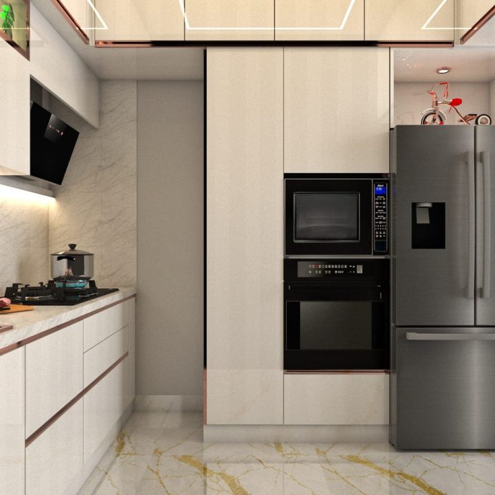 Exclusive premium modular kitchen, customized to fit individual needs with luxury finishes and exceptional design