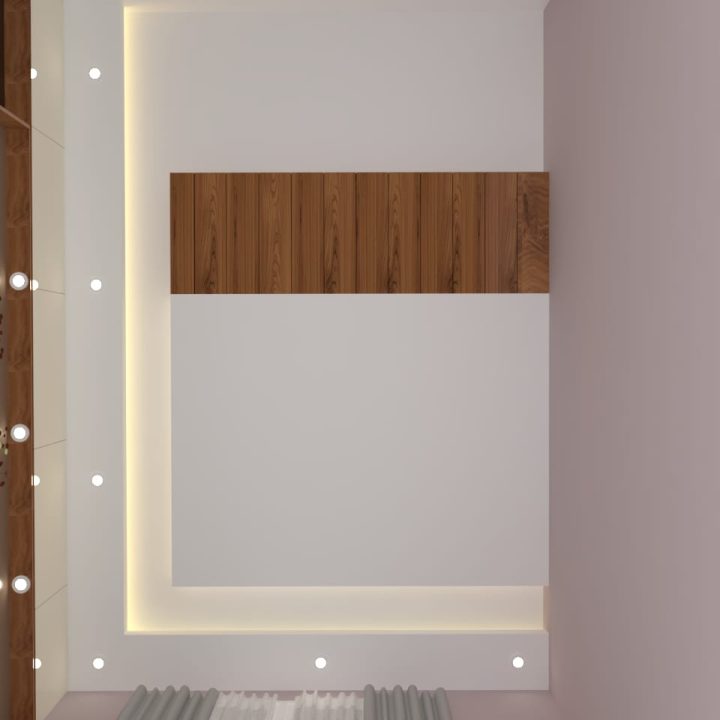Modern and classy false ceiling design, adding a sleek, sophisticated touch to any contemporary interior space.