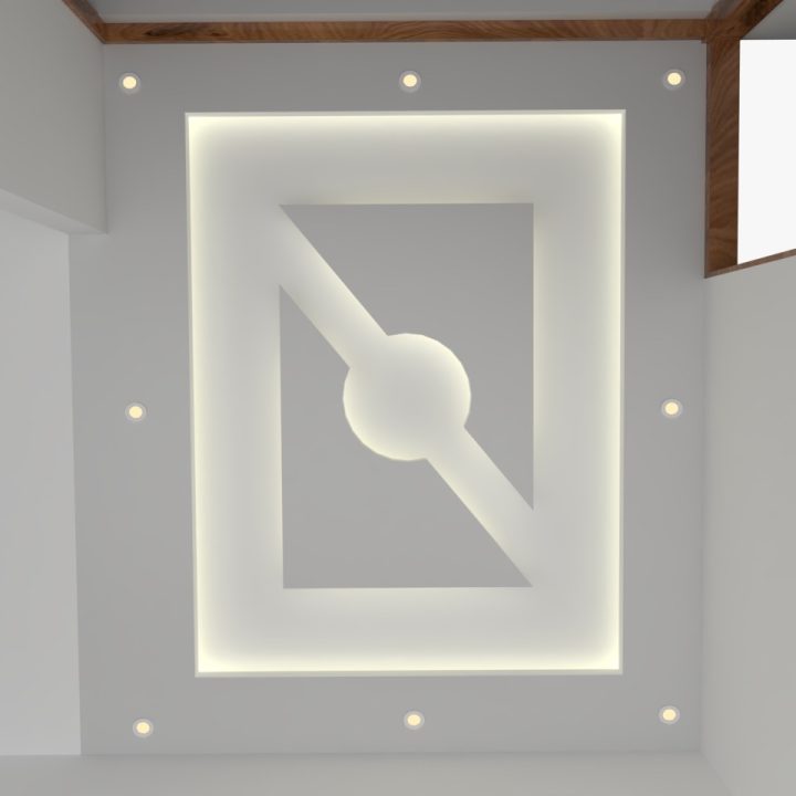 Exquisite luxury-look false ceiling, featuring a high-end design that creates an upscale and elegant atmosphere.