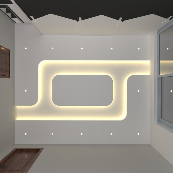 High-end false ceiling with luxury appeal, transforming your space into a lavish, sophisticated haven.