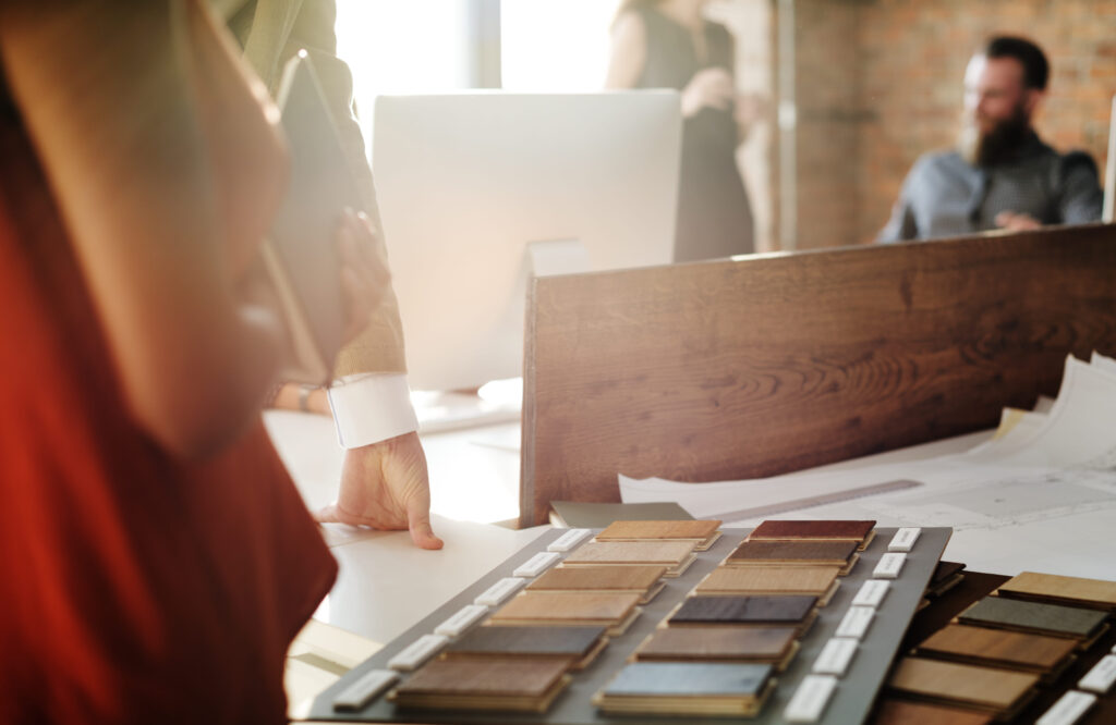 Client consultation for material selection, focusing on choosing the best materials for a customized and durable design